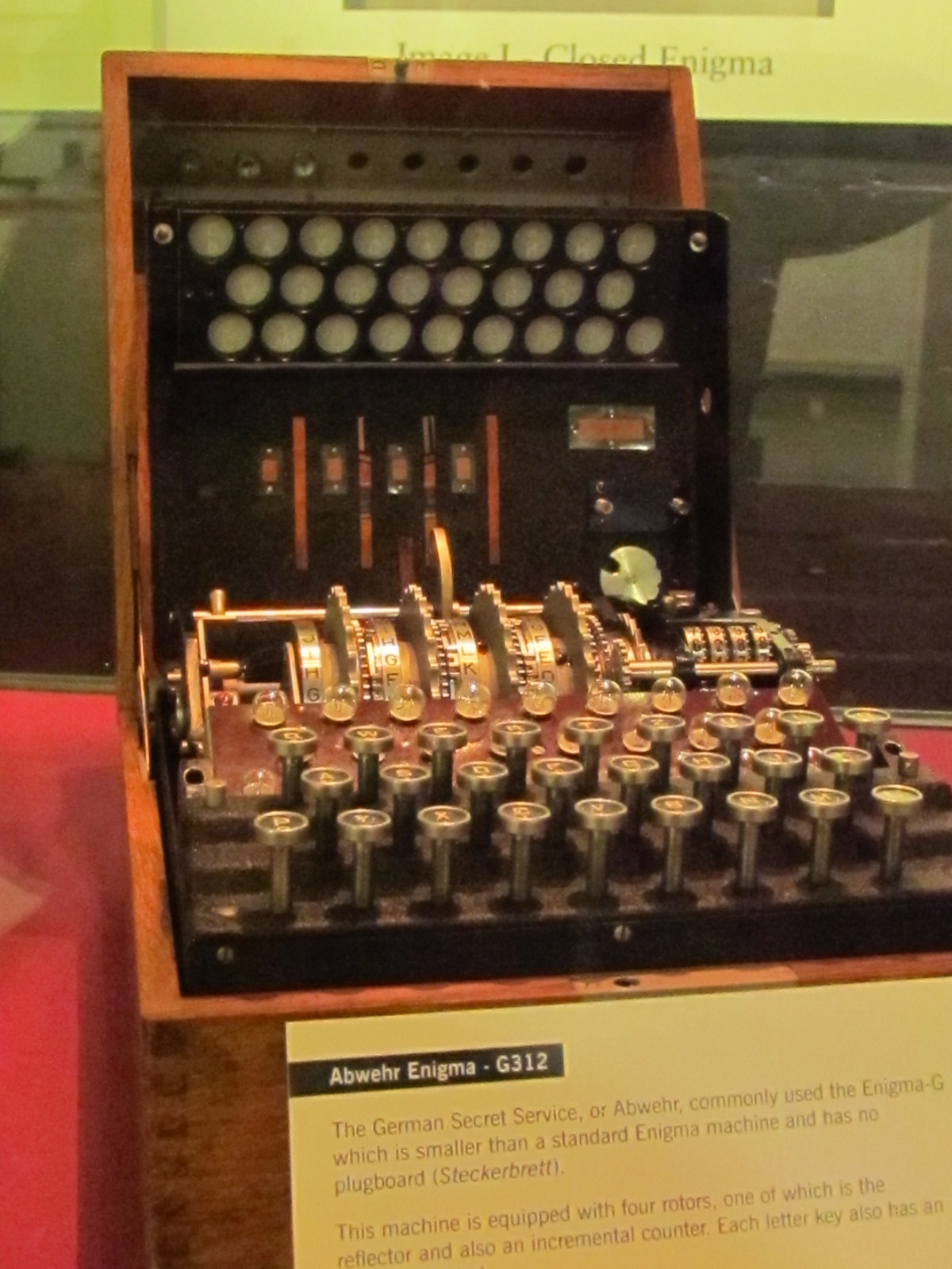 Enigma Machine Travelling Worm